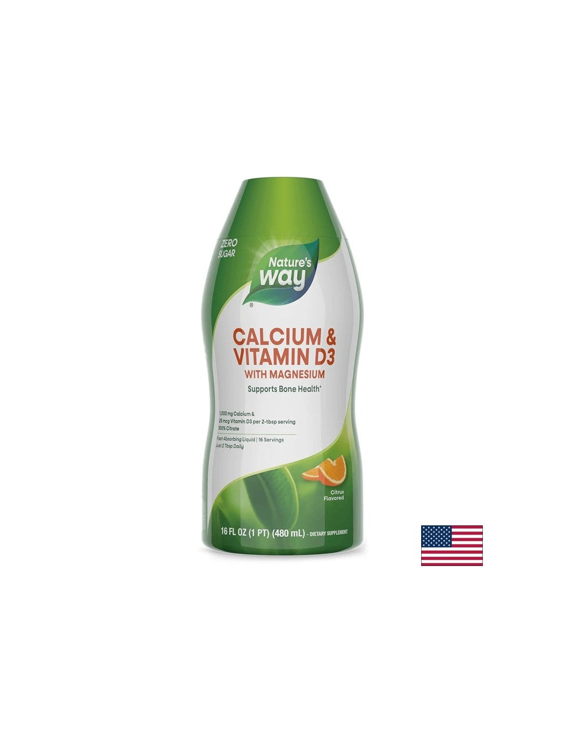Calcium & Vitamin D3/ Calcium and Vitamin D3 x 480 ml Nature's Way - Nutra Best Europe