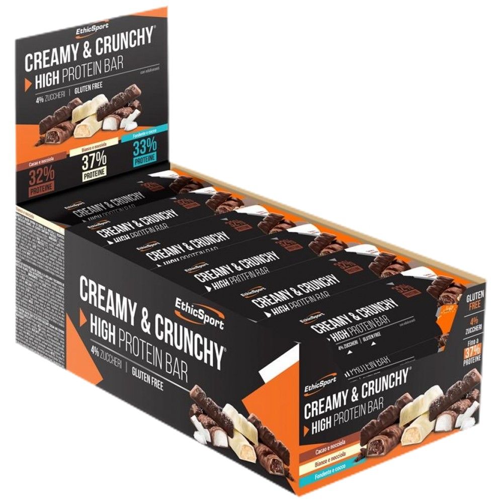 CREAMY & CRUNCHY High Protein Bar - 24 x 30 grams - Nutra Best Europe