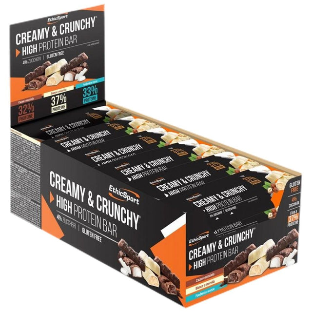 CREAMY & CRUNCHY High Protein Bar - 24 x 30 grams - Nutra Best Europe