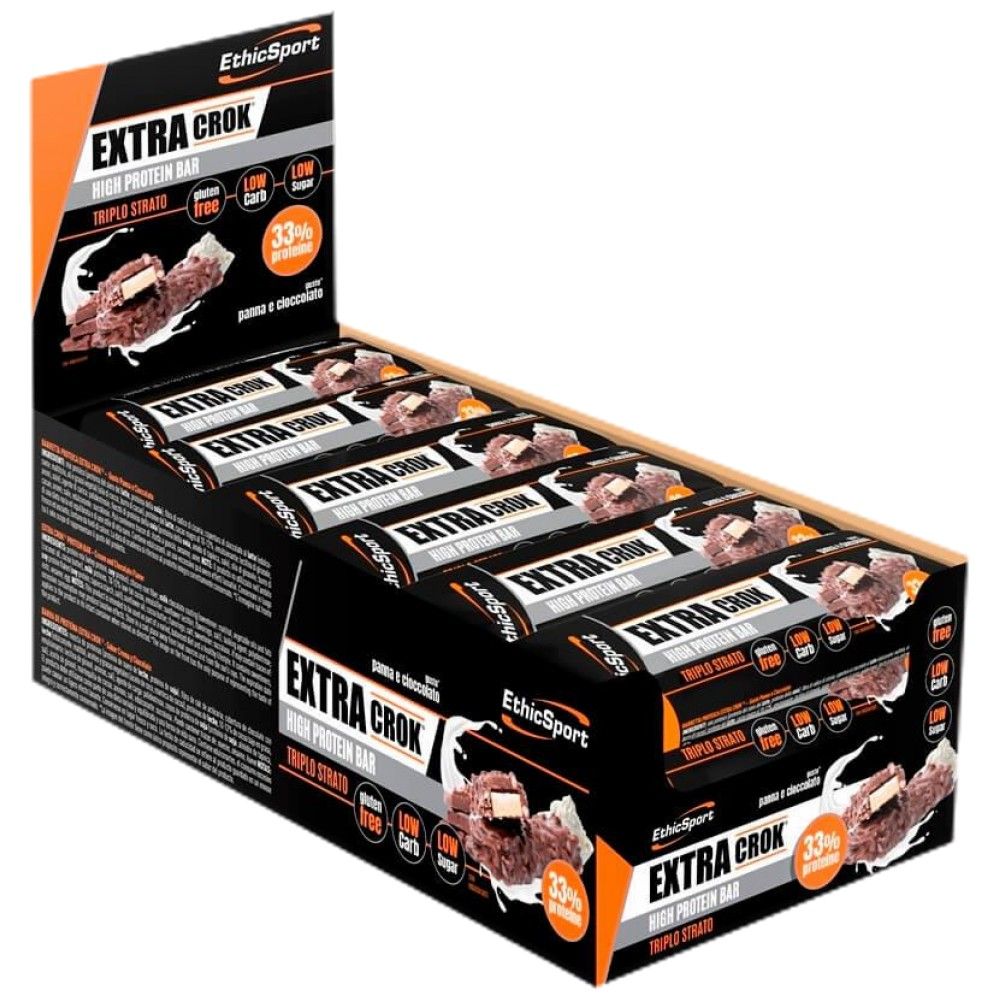 EXTRA CROK High Protein Bar - 18 x 50 grams - Nutra Best Europe