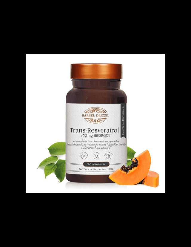RESROX® trans-resveratrol - heart and blood vessels - Antiaging and cardioprotective formula, 450 mg, 30 capsules - Nutra Best Europe