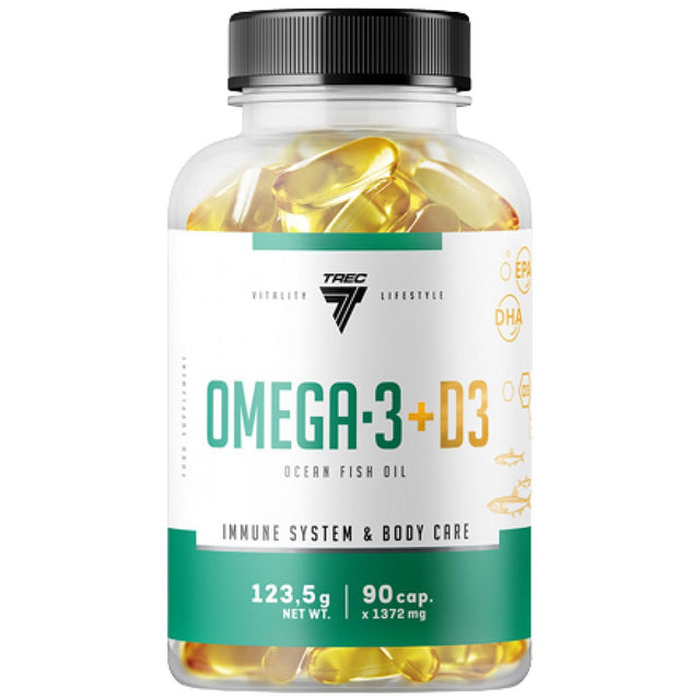 Omega-3 + D3 90 Gel capsules - Nutra Best Europe