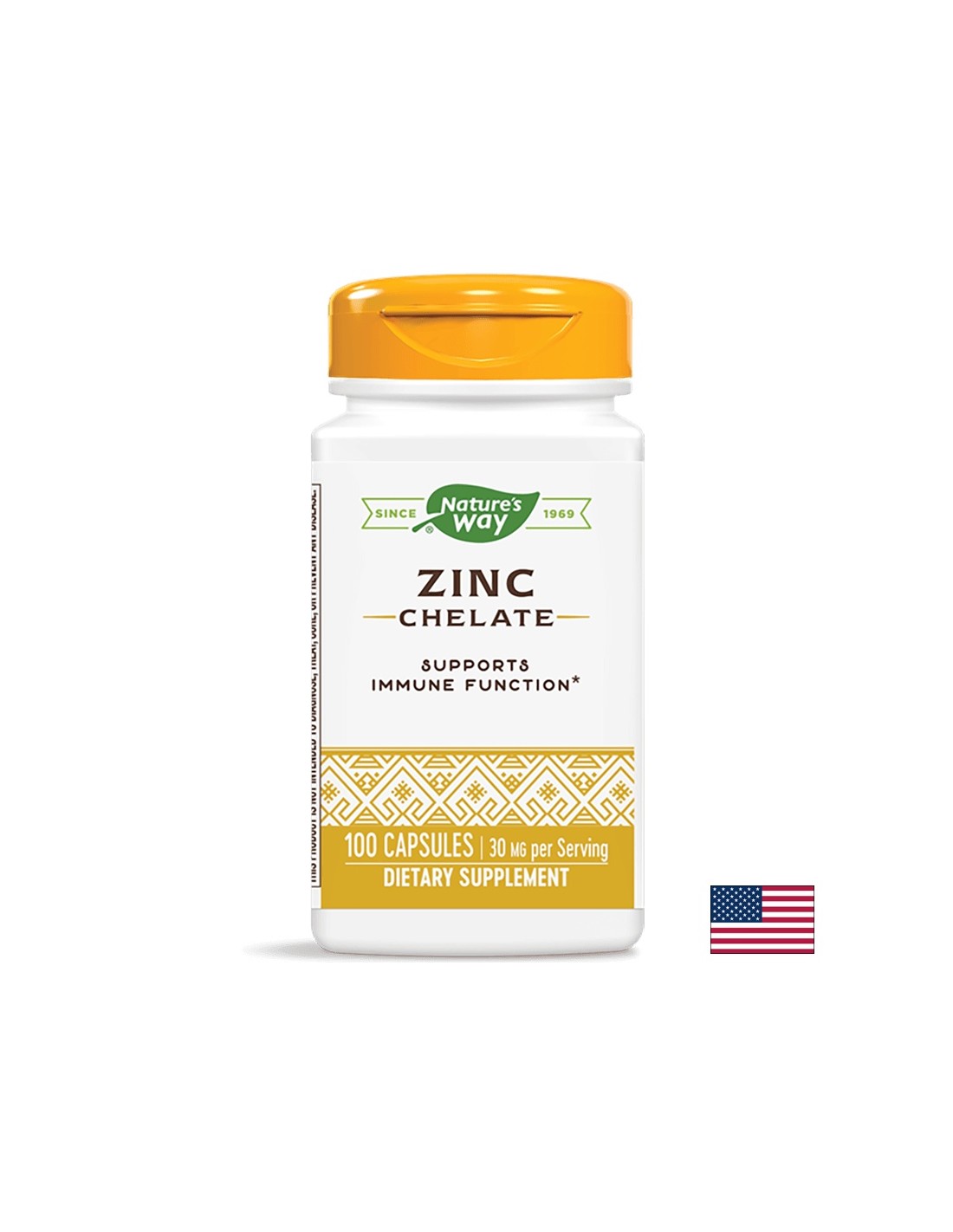 Zinc Chelate/ Zinc (chelate) x 100 capsules Nature's Way - Nutra Best Europe