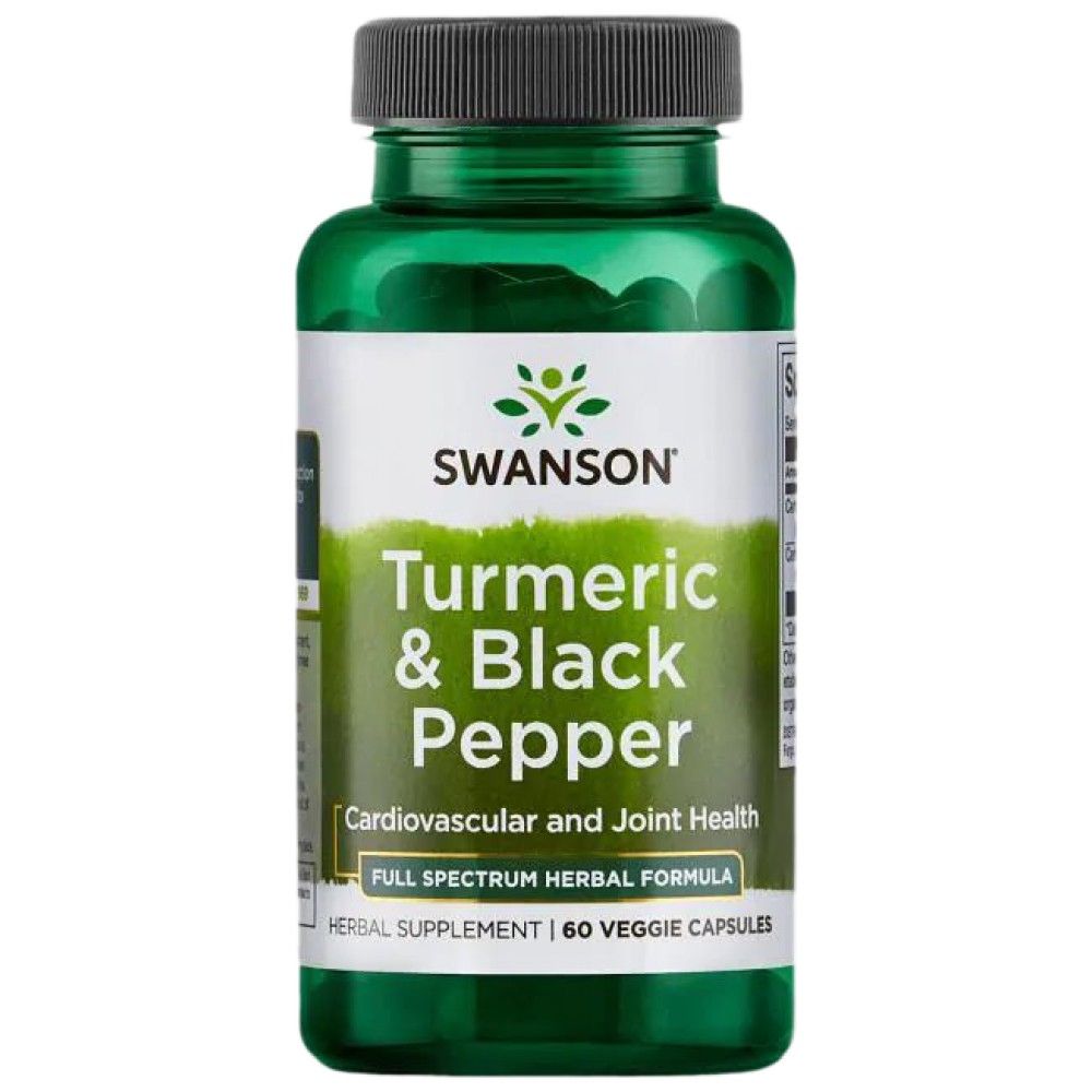 Turmeric & Black Pepper - 60 capsules - Nutra Best Europe