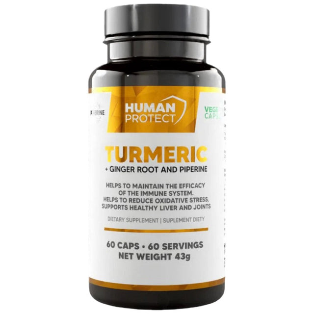 Turmeric with Ginger Root | with 95% Curcuminoids & 5% Gingerols - 60 capsules - Nutra Best Europe