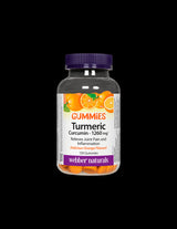 Turmeric Curcumin Gummies / Turmeric, 120 orange-flavored jelly tablets Webber Naturals - Nutra Best Europe