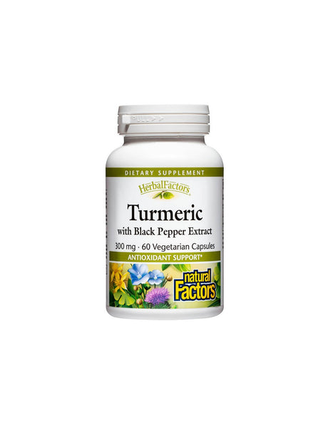 Turmeric with Black Pepper Extract 300 mg - 60 capsules - Nutra Best Europe