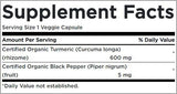 Turmeric & Black Pepper - 60 capsules - Nutra Best Europe