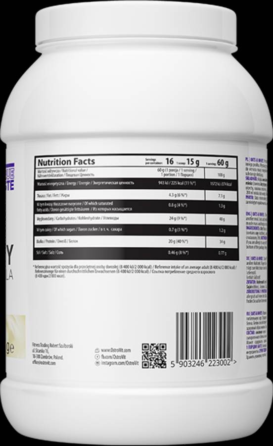 Oats & Whey - 1000 grams - Nutra Best Europe