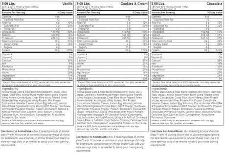 Animal Mass - 2310 grams - Nutra Best Europe