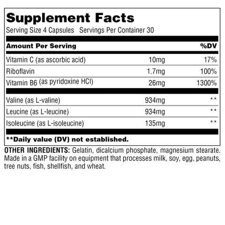 BCAA 2000 120 capsules - Nutra Best Europe