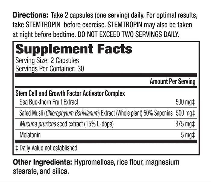 Stemtropin | Stem Cells & GH Boost - 60 capsules - Nutra Best Europe