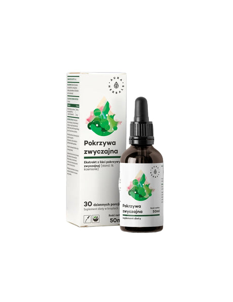 Urinary tract - Nettle (leaf), 50 ml drops Aura Herbals - Nutra Best Europe