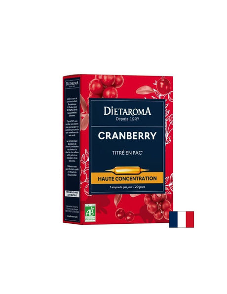 Urinary Health - Cranberry, 20 drinking ampoules - Nutra Best Europe