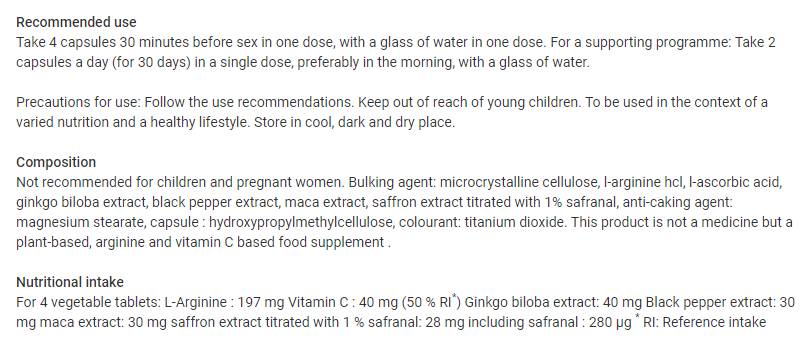 Super Sex | Sexual Stimulant - 60 capsules - Nutra Best Europe