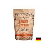 To support immunity, heart and brain function - Flaxseed oil, 1000 mg x 250 capsules - Nutra Best Europe