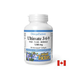 To support immunity, vision and brain function - Ultimate Omega 3-6-9, 1200 mg x 90 softgel capsules - Nutra Best Europe