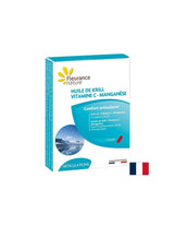 In support of bones and heart - Krill (oil) + Vitamin C and Manganese, 300 mg x 15 capsules - Nutra Best Europe