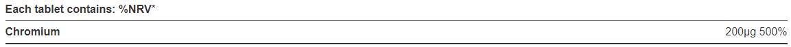 Chromium Picolinate 200 mcg - 100 Tablets - Nutra Best Europe