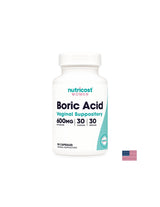 Vaginal infections - Boric acid, 600 mg x 30 vaginal capsules Nutricost - Nutra Best Europe