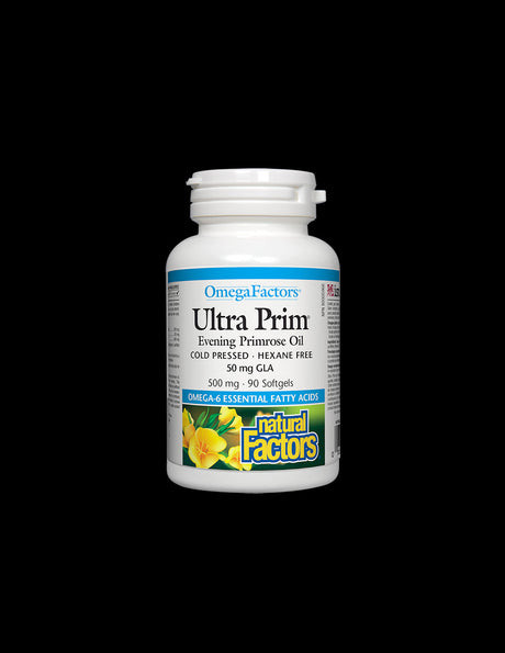 Ultra Prim Evening Primrose Oil 500 mg - 90 Gel capsules - Nutra Best Europe
