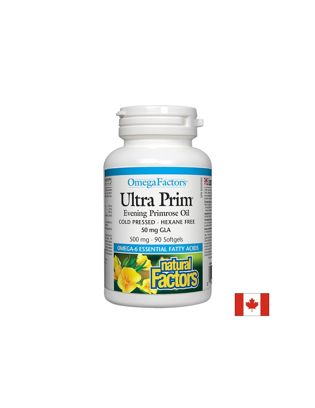 Ultra Prim Evening Primrose Oil 500 mg - 90 Gel capsules - Nutra Best Europe