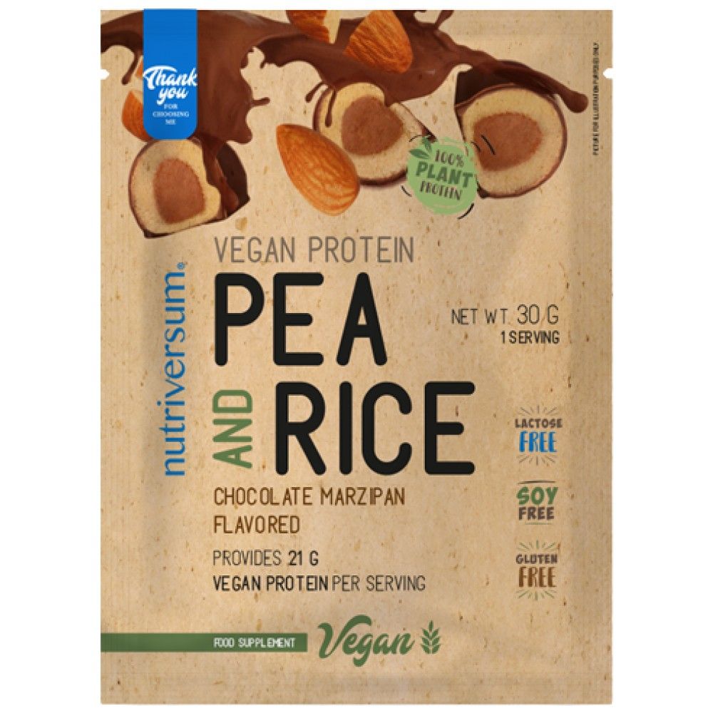 Vegan Protein | Pea and Rice - 30 grams - Nutra Best Europe