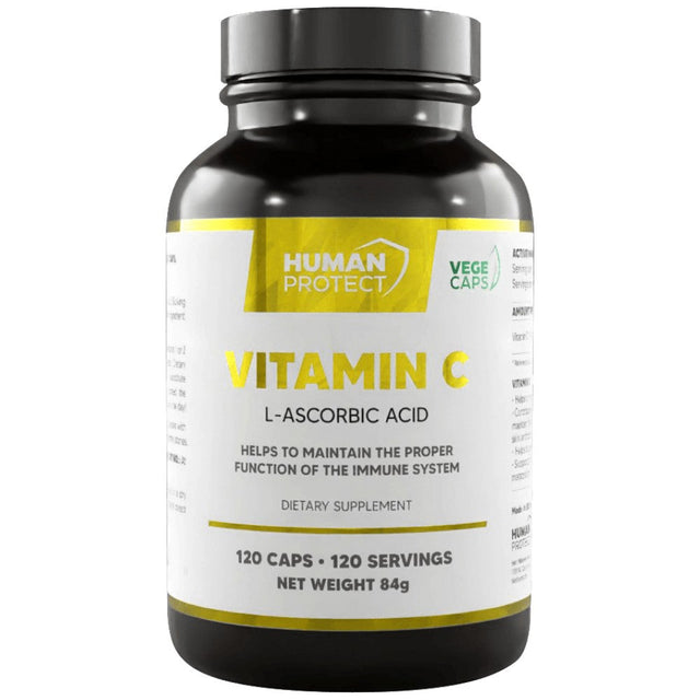 Vitamin C 500 mg | L-Ascorbic Acid - 120 capsules - Nutra Best Europe