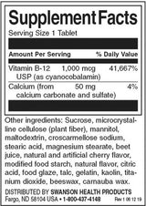 Triple Action B-12 1000 mcg - 90 Tablets - Nutra Best Europe