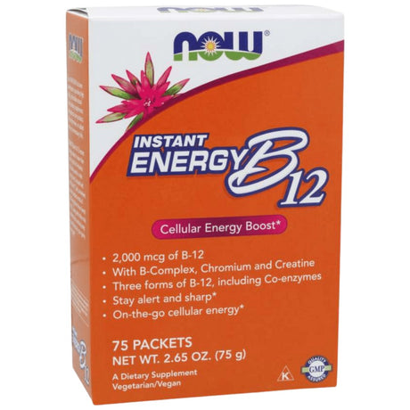 Vitamin B-12 Instant Energy - 75 Packets - Nutra Best Europe