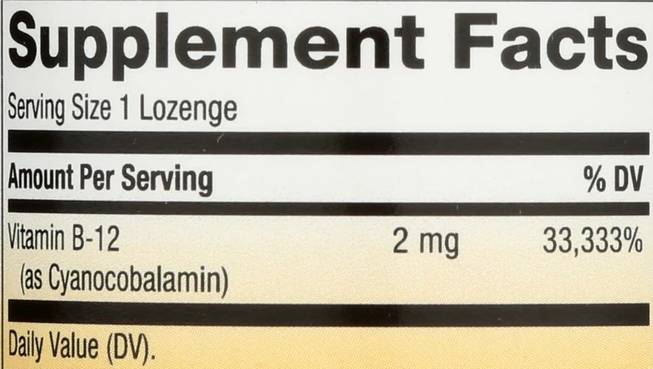 Vitamin B-12 2000 mcg - 100 dragees - Nutra Best Europe