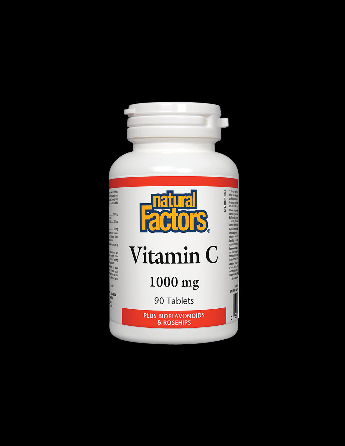 Vitamin C 1000 mg Bioflavonoids and Rosehips / Vitamin C 1000 mg with Rosehip and Bioflavones x 90 tablets Natural Factors - Nutra Best Europe