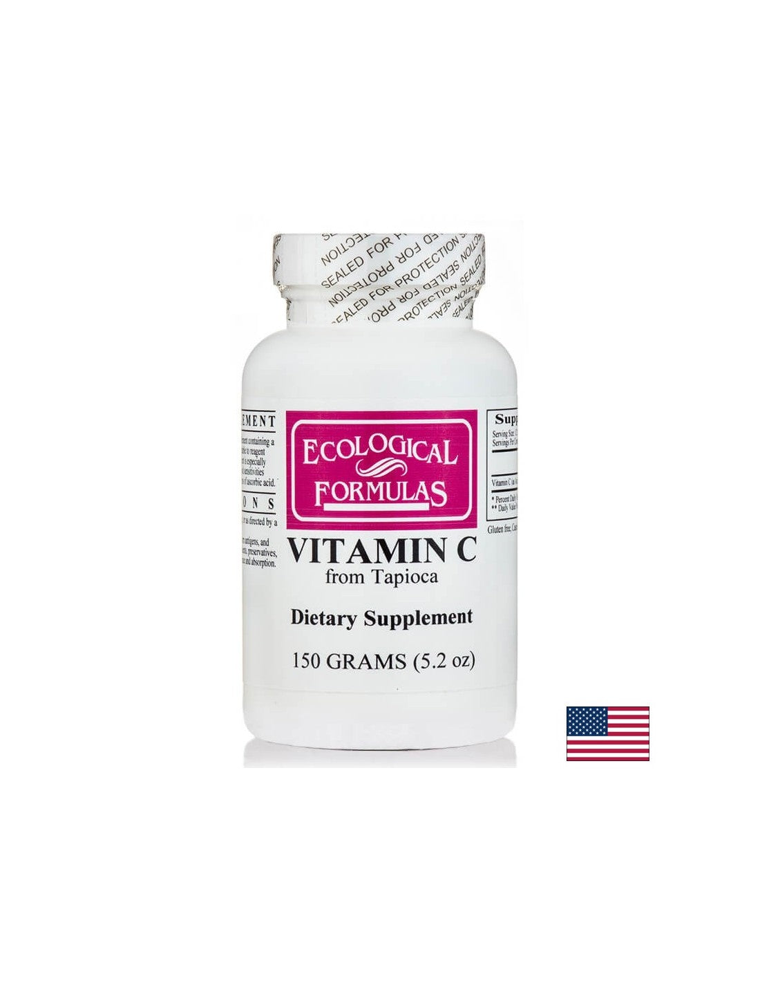 Vitamin C from tapioca - Immunostimulator and antioxidant, 150 g powder - Nutra Best Europe