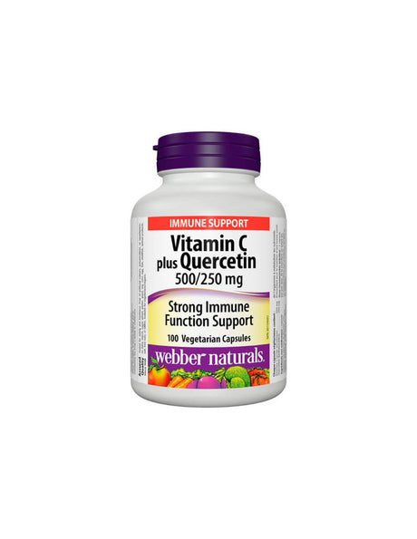 Vitamin C plus Quercetin - Vitamin C 500 mg + quercetin 250 mg, 100 capsules - Nutra Best Europe