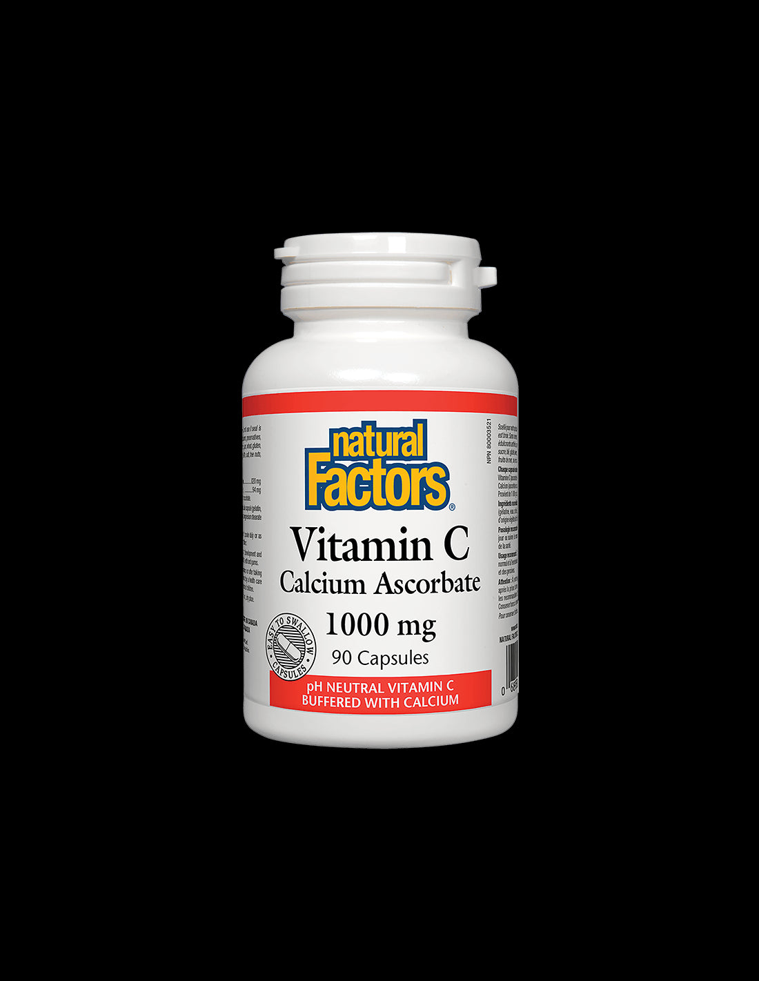 Vitamin C 1000 mg | Calcium Ascorbate Caps - 90 capsules - Nutra Best Europe
