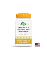 Vitamin C with Rose Hips/ Vitamin C 1000 mg & Rosehip x 100 capsules Nature's Way - Nutra Best Europe
