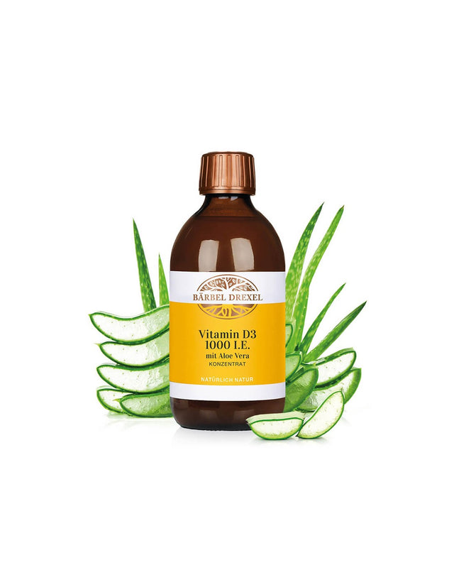 Vitamin D3 1000 IU + Aloe Vera - Strength for immunity, bones and teeth, 300 ml. Bärbel Drexel - Nutra Best Europe