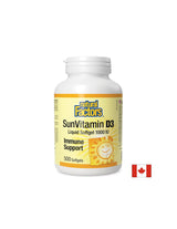 SunVitamin D3 1000 IU - 500 Gel capsules - Nutra Best Europe