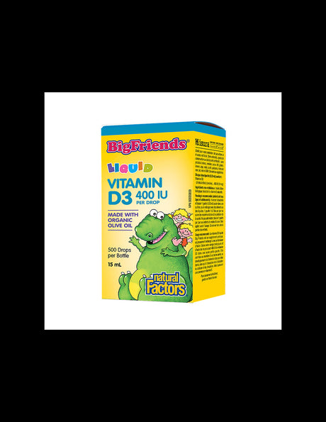 BigFriends Liquid Vitamin D3 for Kids 400 IU - 15 ml - Nutra Best Europe