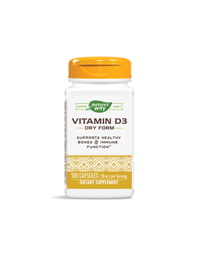 Vitamin D3 Dry Form/ Vitamin D3 (dry) 400 IU x 100 capsules Nature's Way - Nutra Best Europe