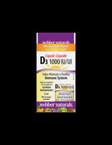 Vitamin D3 /liquid/ 1000 IU x 25 ml, 100 doses Webber Naturals - Nutra Best Europe