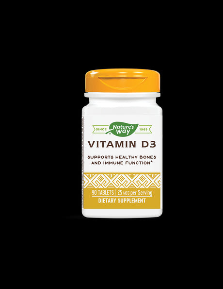 Vitamin D3/ Vitamin D3 1000 IU x 90 tablets Nature's Way - Nutra Best Europe