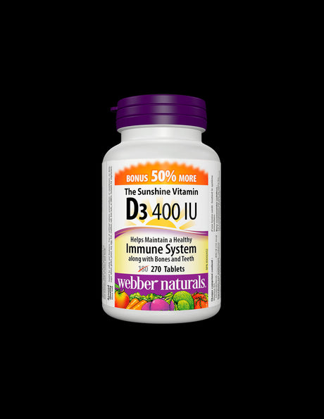 Vitamin D3 / Vitamin D3, 400 IU, 270 tablets - Nutra Best Europe