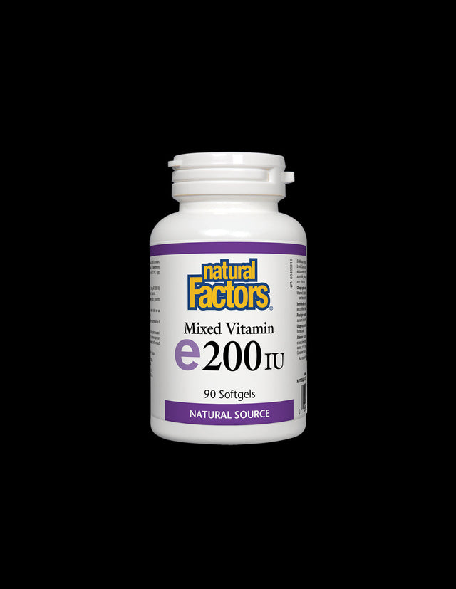 Vitamin E 200 IU Natural Source Tocopherol - 90 capsules - Nutra Best Europe