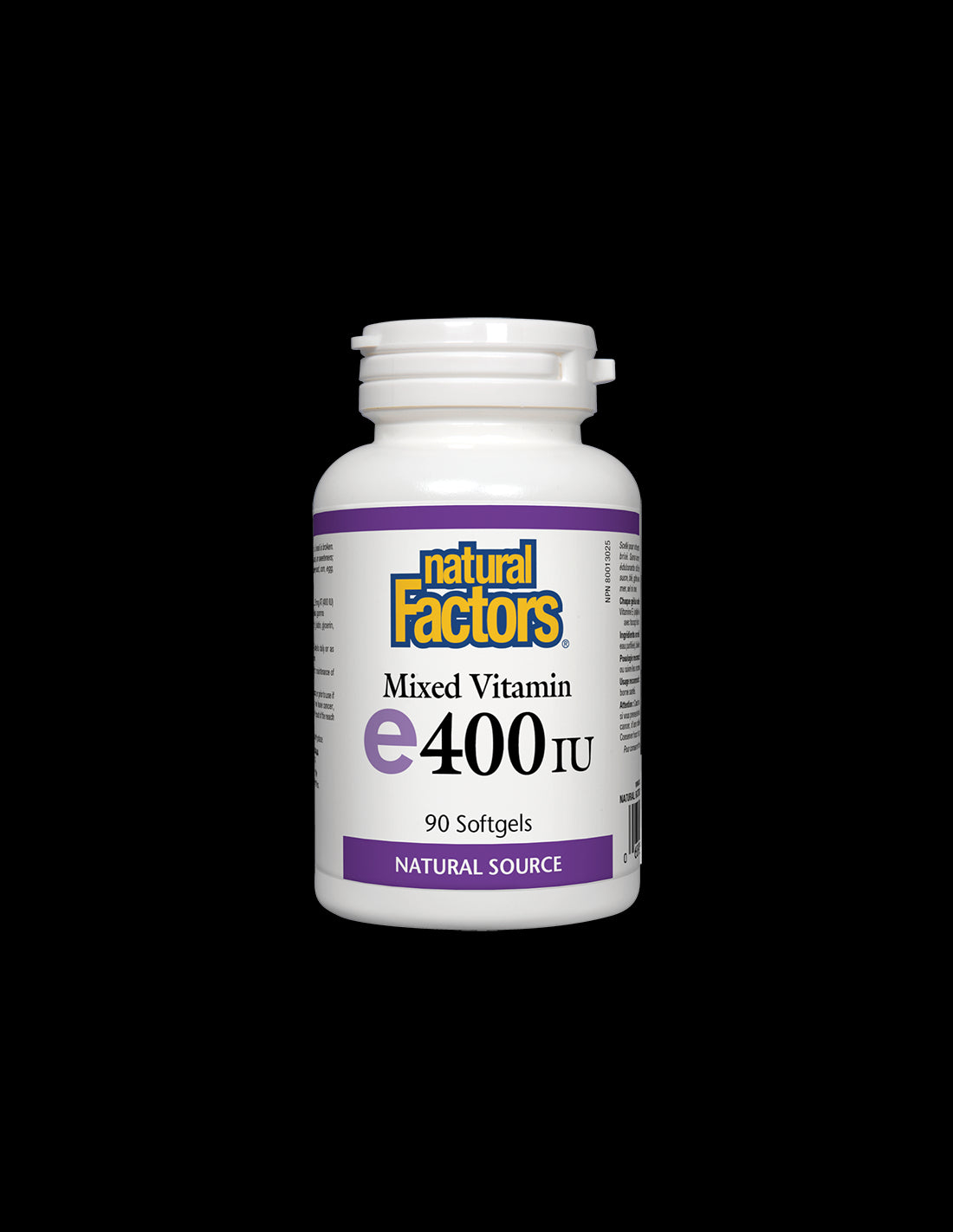 Vitamin E 400 IU · Natural Source 268 mg - 90 Gel capsules - Nutra Best Europe
