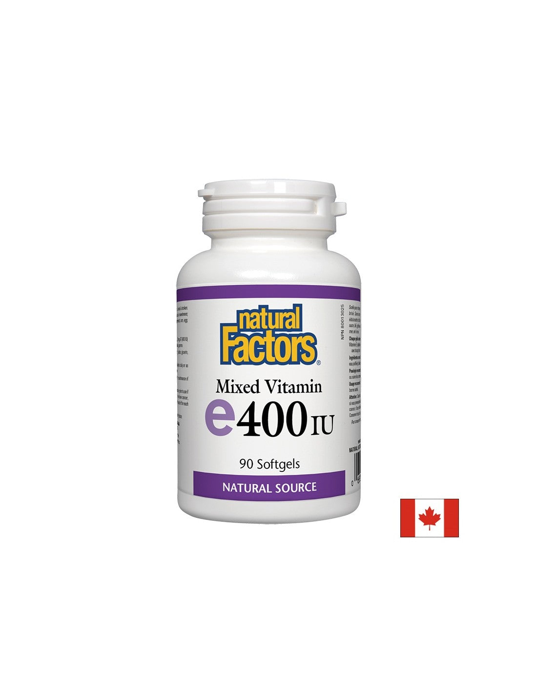 Vitamin E 400 IU · Natural Source 268 mg - 90 Gel capsules - Nutra Best Europe