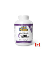 Vitamin E 400 IU · Natural Source 268 mg - 240 Gel capsules - Nutra Best Europe