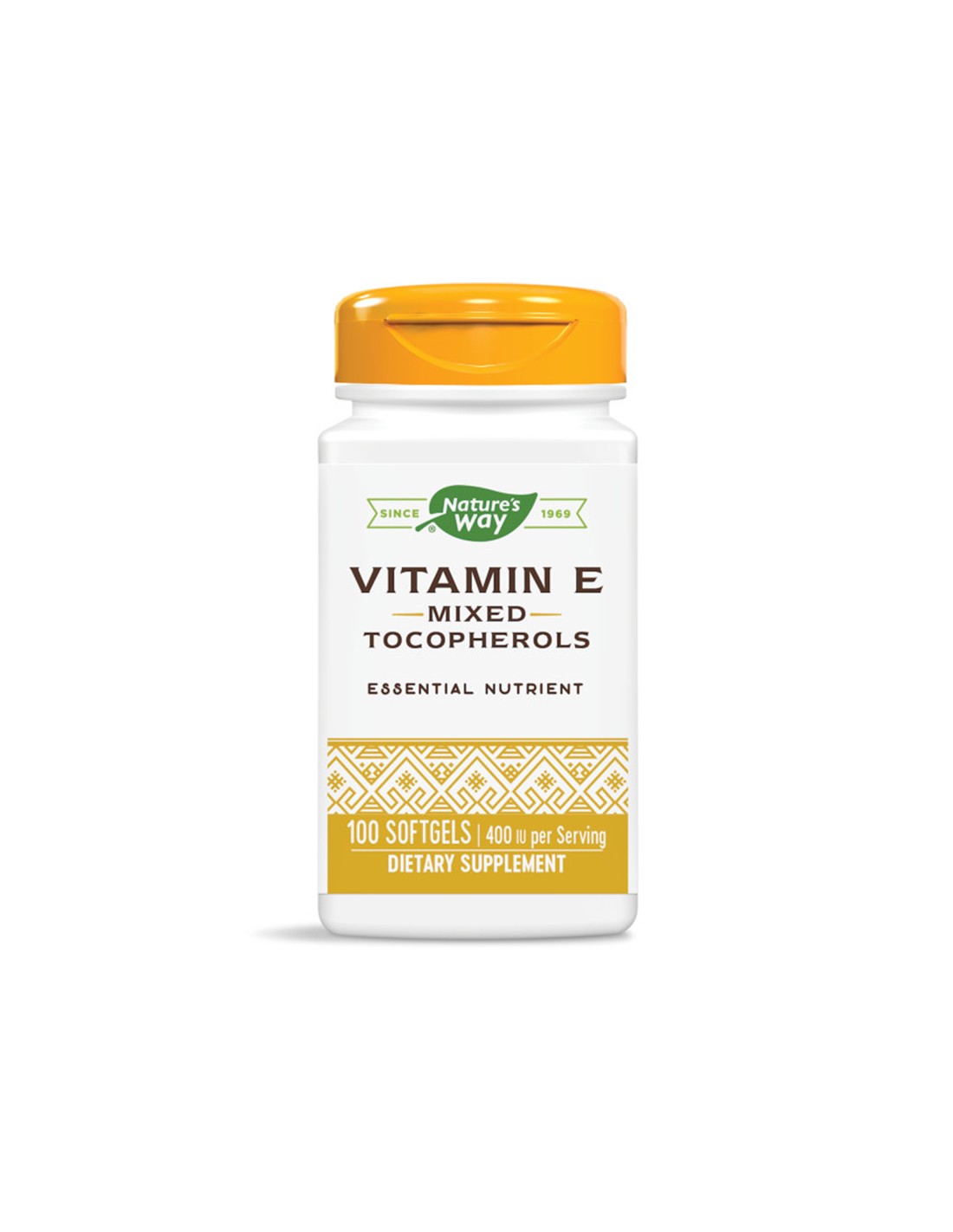 Vitamin E - Vitamin E (tocopherol mix) 268 mg, 100 softgel capsules Nature's Way - Nutra Best Europe