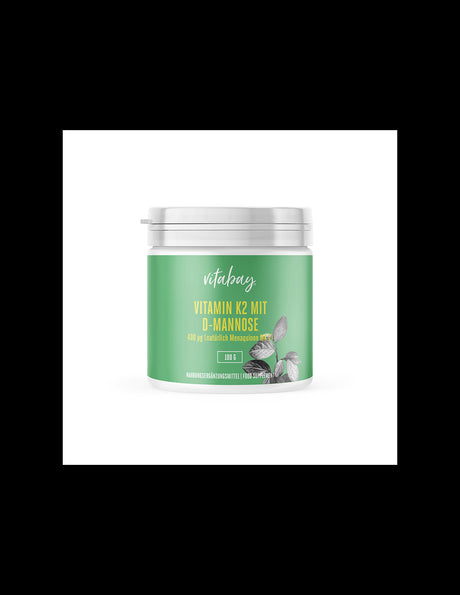 Vitamin K2 mit D-Mannose / Vitamin K and D-mannose, 100 gr (powder) - Nutra Best Europe