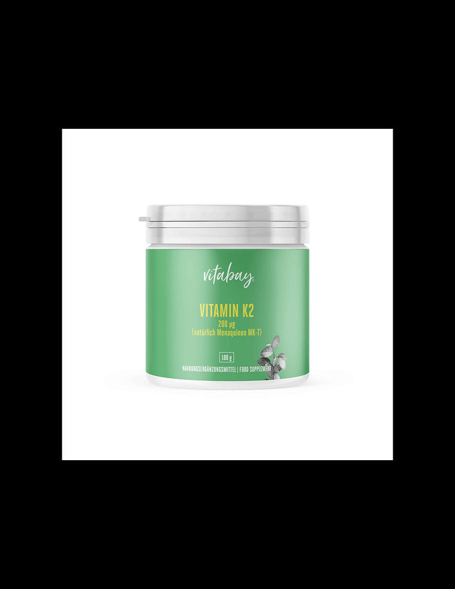 Vitamin K2 (natürlich Menaquinon MK-7) / Vitamin K2 (natural menaquinon MK-7), 200 µg / Powder, 100 g - Nutra Best Europe